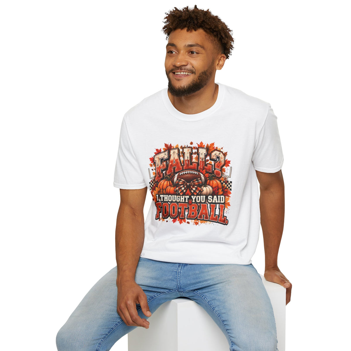 White "Fall I Thought you Said Football" Shirt