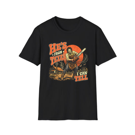 He's From Texas I Can Tell T-Shirt — Vintage Texas Cowboy Graphic Tee