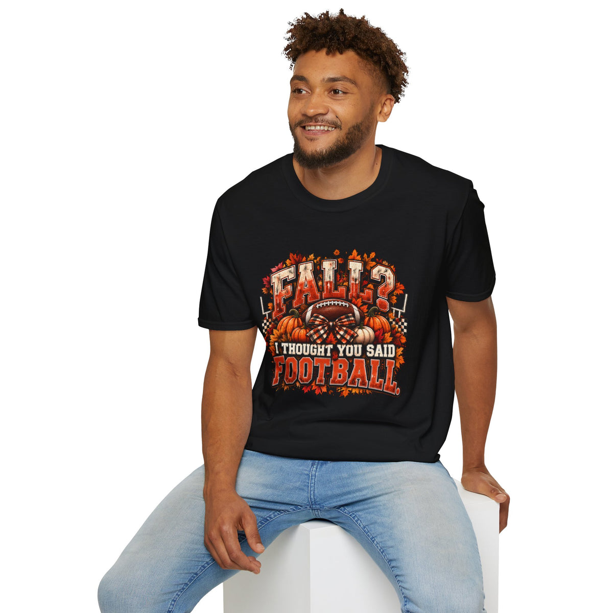 Black "Fall I Thought you said Football" Tee