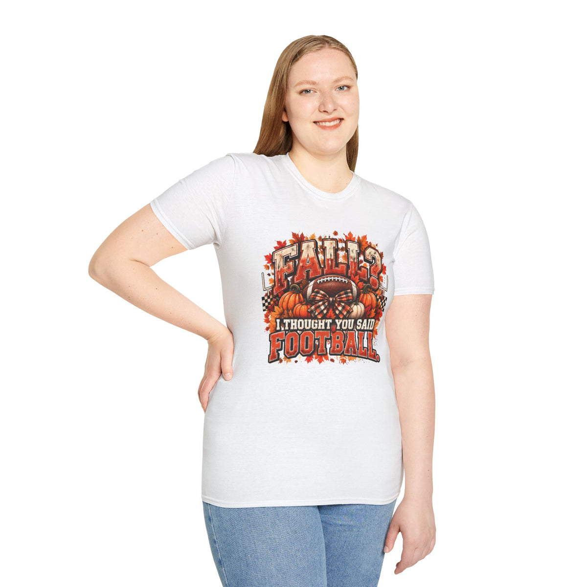 White "Fall I Thought you Said Football" Shirt